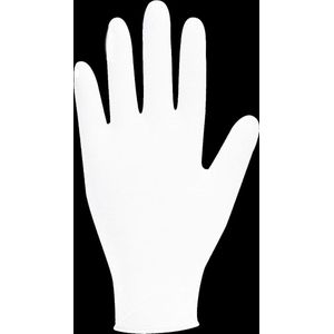 Witte chirurgische latex handschoenen 100 stuks large
