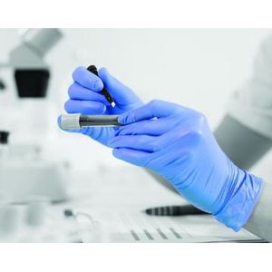 plastic handschoen nitril blauw - wegwerphandschoen blauw maat L- nitril wegwerphandschoen - onderzoekshandschoen - plastichandschoen 100 stuks