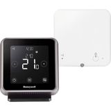 Honeywell Home T6R Wi-Fi kamerthermostaat met tafelhouder, voeding en draadloze ontvangerbox, zwart, Y6R910RW8021