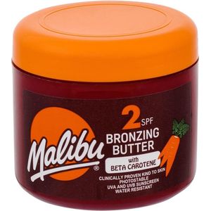 Malibu Sun SPF 2 Bronzing Tanning Body Butter - Bèta-caroteen en Arganolie – Kokosgeur – 300 ml
