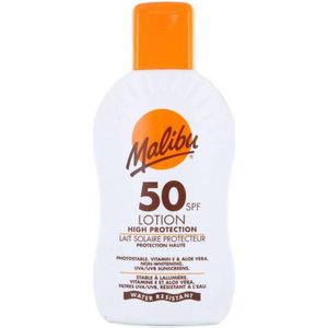 Malibu - Lotion High Protection - Beschermende Melk - SPF 50 - 200 ml