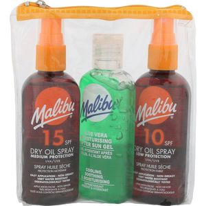 Malibu - Travel Set - Zonnen - 3x100ml - Zonnebrandolie en After Sun Gel