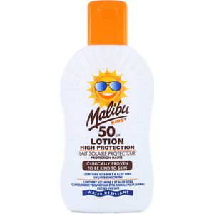 Malibu - High Protection Kids Lotion - SPF50 - 200 ml - Zonnebescherming