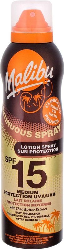 Malibu - Continuous Sun Lotion Spray SPF 15 175 ml - Sonnencreme