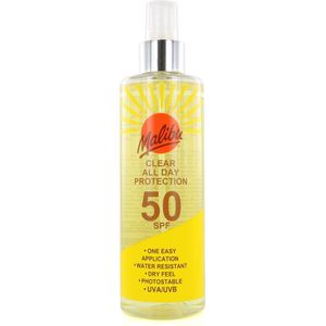 Malibu Clear All Day Zonnebrandcrème - 250 ml (SPF 50)