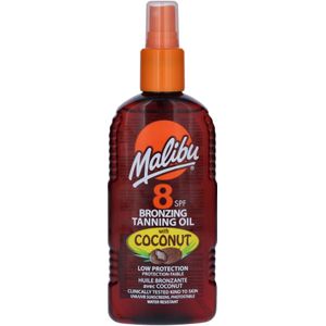 Malibu Bronzing Oil with Coconut SPF 8 200 ml