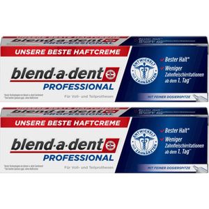 Blend-a-dent - Professional kleefcrème - voor gebit en deelprothese - Voordeelset 2 stuks a 40 gram!!