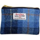 Vagabond Bags Harris Tweed Blue Check Large Cosmetic Bag Toilettas, 24 cm, blauw (Mid Blue)
