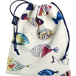 Vagabond Bags Ltd Chique, multi, Drawstring Bag, Fancy Fish tas met trekkoord