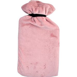 Vagabond Bags Ltd Extra grote 2,7 liter warmwaterfles en knuffelzachte hoes, roos
