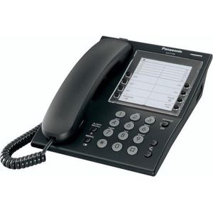 Panasonic KX-T7710NE-B Analoge terminal zwart met systeemfuncties progr. toetsen voor nummers en funct..., Telefoon, Zwart