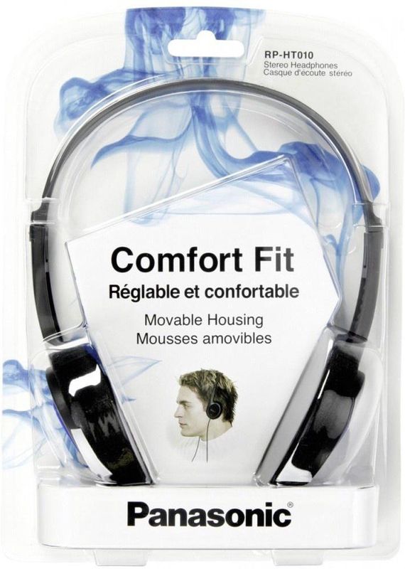 Panasonic - RP-HT 010 E-A - Bedraad - Grijs, Blauw - Lichtgewicht Hoofdtelefoon