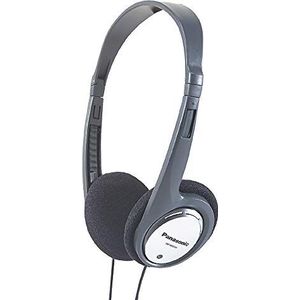 Panasonic RP-HT030 On Ear koptelefoon Kabel Zwart, Zilver Lichtgewicht