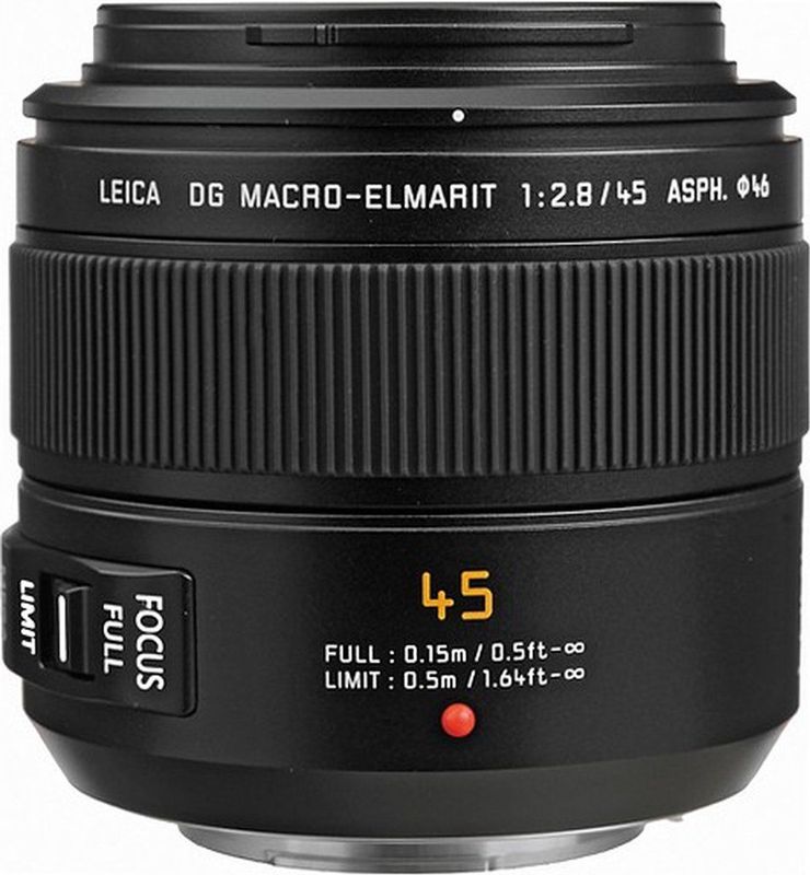 Panasonic - Leica DG Macro Elmarit 45mm f/2.8 - Objectief - Zwart - Micro Vier Derde