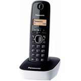 Panasonic KX-TG1611, draadloze vaste telefoon (LCD, oproep-ID, agenda met 50 nummers, navigatietoets, alarm, klok), DECT, wit