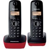 Draadloze Telefoon Panasonic Corp. KX-TG1612SPR DECT (2 Pcs) Negro