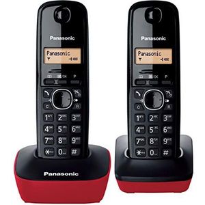 Draadloze Telefoon Panasonic Corp. KX-TG1612SPR DECT (2 Pcs) Negro