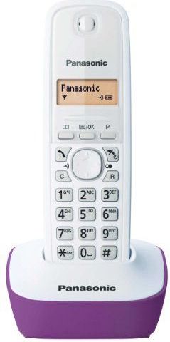 Panasonic KX-TG1611FRF Digitale Telefoon - Draadloos - Paars - LCD Scherm