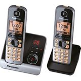 Panasonic KX-TG6722GB, Telefoon, Zilver, Zwart