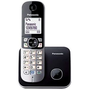 Panasonic KX-TG6811, Telefoon, Zwart