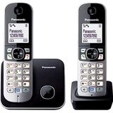 Panasonic Kx-Tg6812Gb DECT Draadloze Telefoon, 4,6 Cm/1,8 Inch, Grafische Display, Zwart