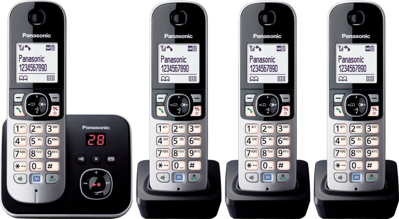 Panasonic KX-TG6824GB / N - Telefoo - Zilve - Zwart