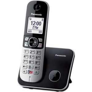 Panasonic - KX-TG6851JTB - Draadloze DECT Telefoon - Zwart - 1,8-inch LCD-Scherm