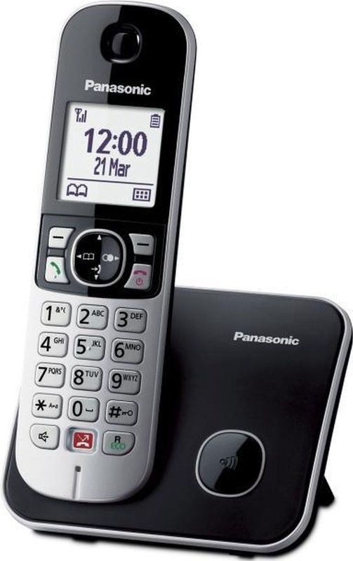 Panasonic - KX-TG6851JTB - Draadloze DECT Telefoon - Zwart - 1,8-inch LCD-Scherm