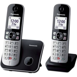 Panasonic - KX-TG6852JTB - Telefoon - Zwart - Grijs