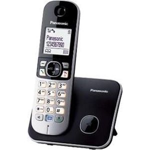 Panasonic - KX-TG6811FXB Telefoon - Zwart - DECT Digitale Telefoon met 1,8" LCD-scherm