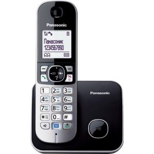 Panasonic KX-TG6811 - DECT-telefoon - Zwart - Handenvrij - 120 Contacten