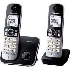 Panasonic KX-TG6812 DECT-telefoon Nummerweergave, Telefoon, Zilver, Zwart