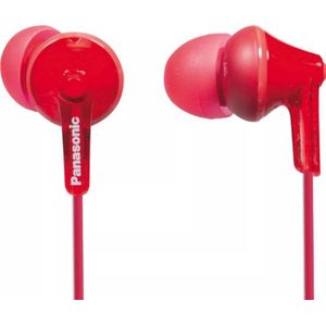 Panasonic RP-HJE125E-R hoofdtelefoon/headset Hoofdtelefoons In-ear Rood
