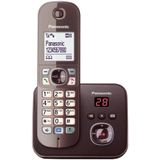 PANASONIC DECT-Telefon KX-TG6821GA, mit AB, moccabraun