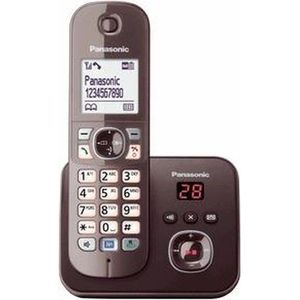 Panasonic Kx-Tg6824Ga Dect Draadloze Telefoon Met Antwoordapparaat, Mokkabruin