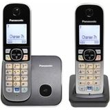 Draadloze telefoon Panasonic KX-TG6812FRB Grijs Zwart/Zilverkleurig
