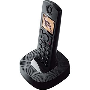 Panasonic KX-TGC310 draadloze telefoon (DECT, eenvoudig, met gespreksherkenning) Zwart,rood (Spanische Versie)