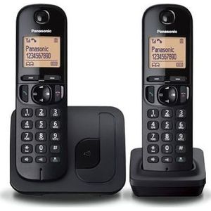 Panasonic KX-TGC212FXB Draadloze telefoon, zwart, Telefoon, Zwart