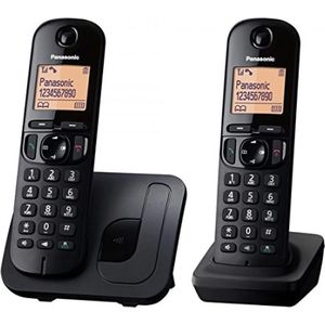 Panasonic KX-TGC212 - DECT-telefoon - Zwart - Draadloos met Belleridentificatie