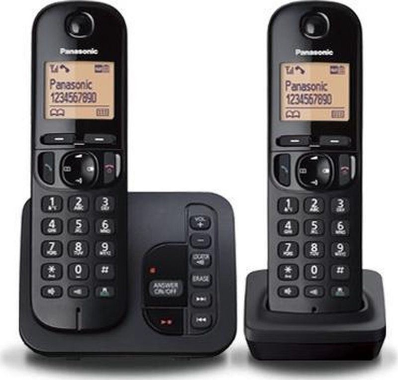 Panasonic dect KX-TGC222BLB Draadloze telefoon zwart