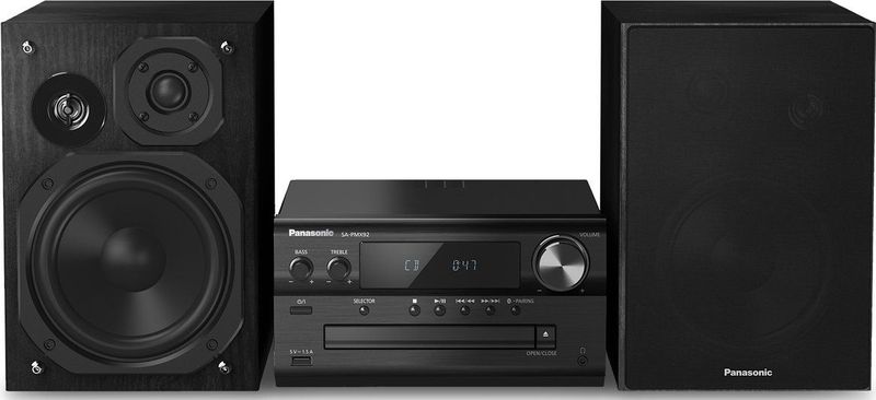 Panasonic - Sc-Pm250eg - Stereosysteem - Zwart - Zilver - Bluetooth - CD Speler