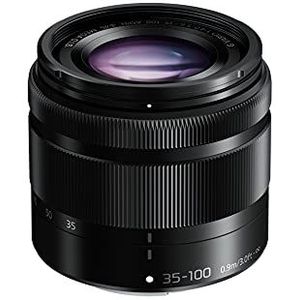 Panasonic H-FS35100E LUMIX G Vario Telezoom 35-100 mm F4.0-5.6 ASPH. Objektiv (70-200 mm KB, O.I.S. Bildstabilisator) schwarz