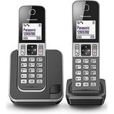 Panasonic KX-TGD312NLG Huistelefoon - Set van Twee - Draadloos - LCD-Scherm - DECT Veiligheid