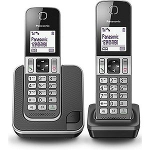 Panasonic KX-TGD312NLG Huistelefoon - Set van Twee - Draadloos - LCD-Scherm - DECT Veiligheid
