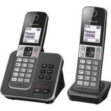 Panasonic KX-TGD322 - Duo DECT telefoon - Antwoordapparaat - Zwart