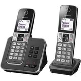 Panasonic KX-TGD322 - Duo DECT telefoon - Antwoordapparaat - Zwart