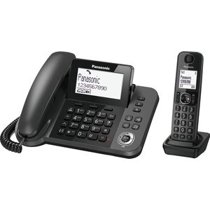Panasonic - Dect Desktop Vaste Telefoon - Wit - Met Groot Kantelbaar Display