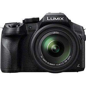 Panasonic Lumix FZ300 | Tropische Bridge-camera (12 MP sensor, 24 x Lumix zoom, constante F2,8, OLED-zoeker, draaibaar touchscreen, 4K video, stabilisatie) zwart - Franse versie