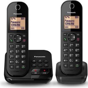 Panasonic - KX-TGC422GB - Draadloze Vaste Telefoon - Zwart - 2 Eenheden