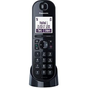 Panasonic KX-TGQ200GB DECT IP-telefoon (draadloos, CAT-iq 2.0 compatibel, handsfree-modus, oproepervergrendeling, Eco-Plus, digitale telefoon) zwart